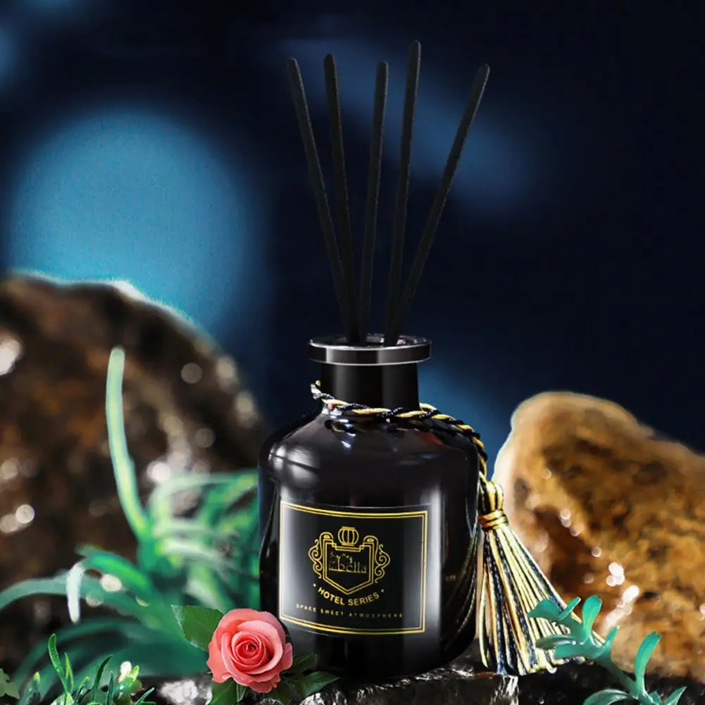 

50ml Glass Bottle Car Aroma Reed Diffuser No Fire Aromatherapy Bedroom Air Freshener Lavender Rose Sea Lemon Diffusers FOR CAR