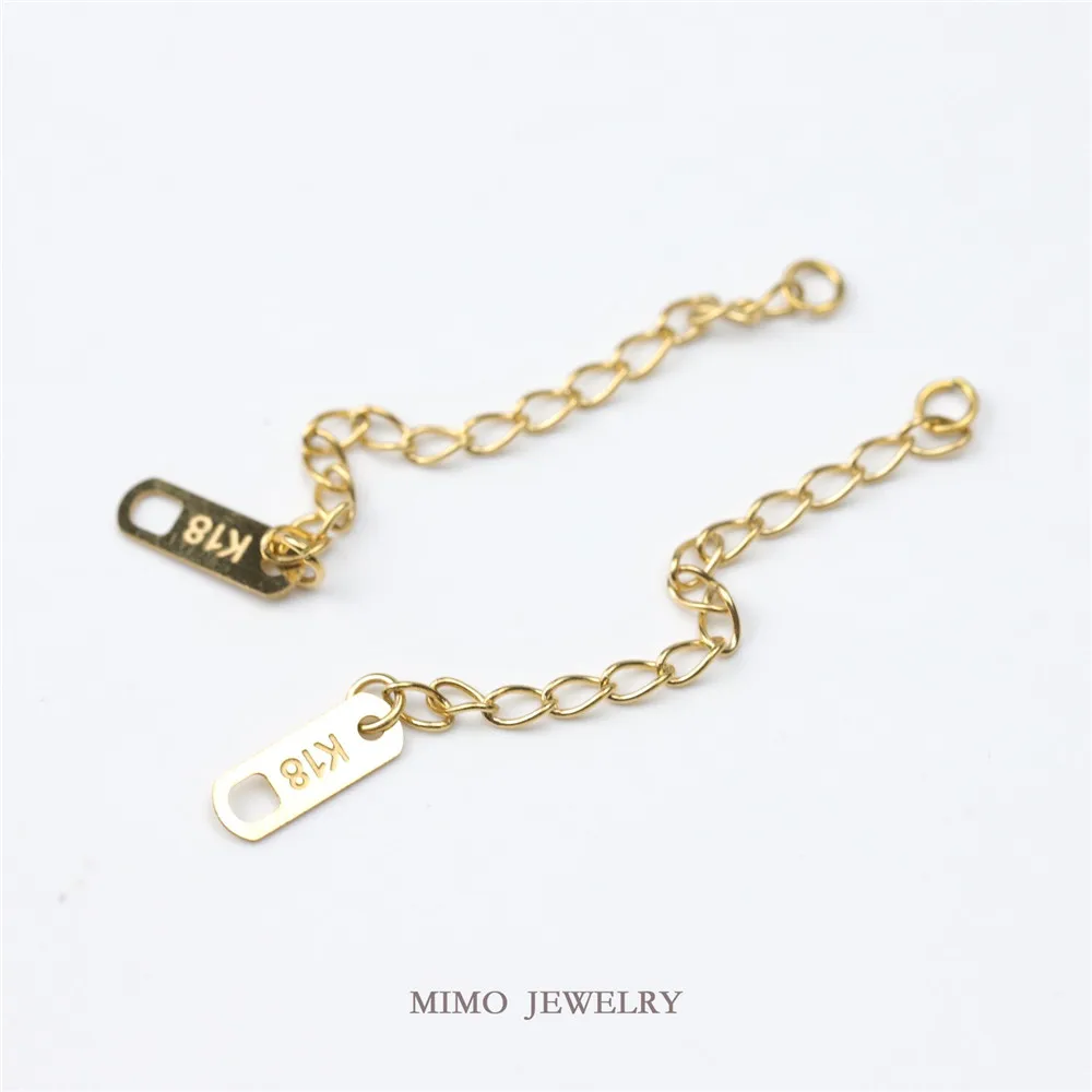 

Stainless steel furnace gold-plated 18K gold extension chain bracelet necklace DIY hand accessories