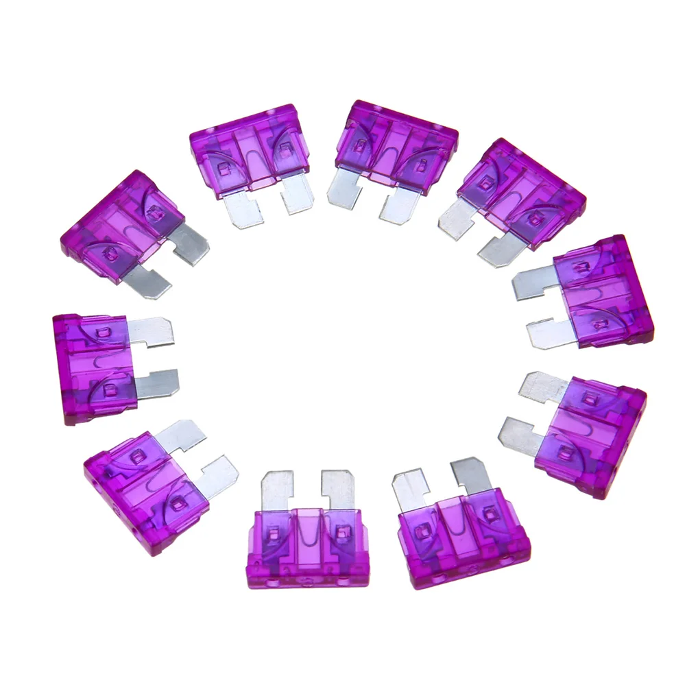 

50pcs Durable 3A Sturdy Automotive Part Fuses For RV Car Fuses Replacement Fuses Rv Accessories Marine Fuses