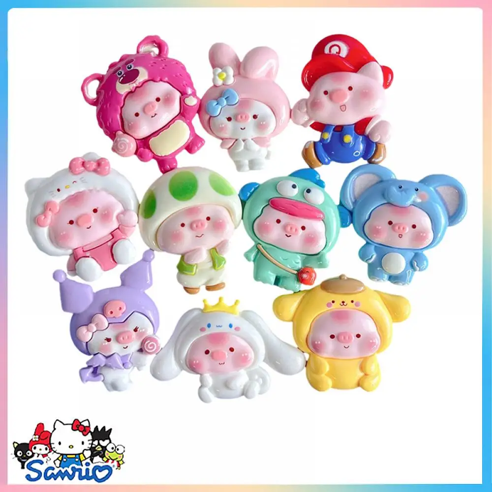 

Large Size Sanrios Melody Kuromi Accessories Cinnamoroll Hello Kitty Pochacco Diy Jewelry Desktop Decoration Cartoon Toys Gifts