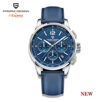 2022 new pagani design pilot mens sports quartz watchse luxury top brand sapphire stainless steel chronograph reloj hombre