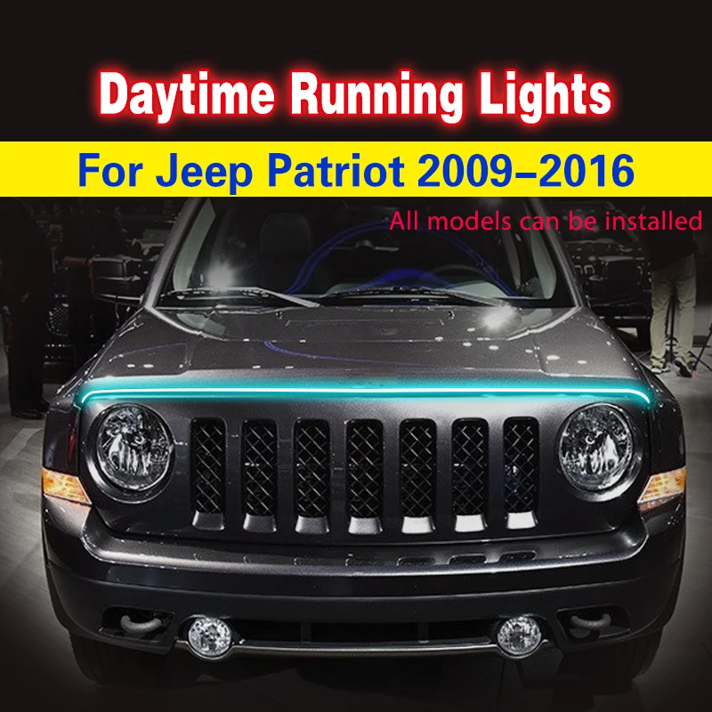 

1pcs 12V LED Daytime Driving Running Fog Light Lamp Daylight DRL Fit for Jeep Patriot 2009-2016 Car Decorative Atmosphere Lamps