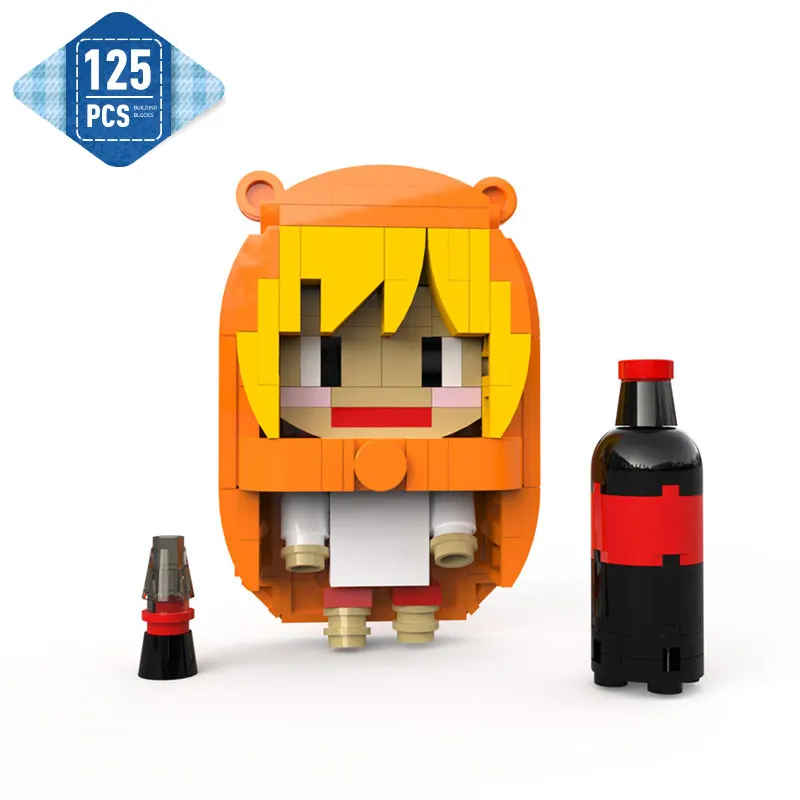 

Moc Anime Action Figure Doma Umaru Building Blocks Set Himouto Umaru-chaned Cute Hamster Cloak Brickheadz Bricks Kid Toys Gifts