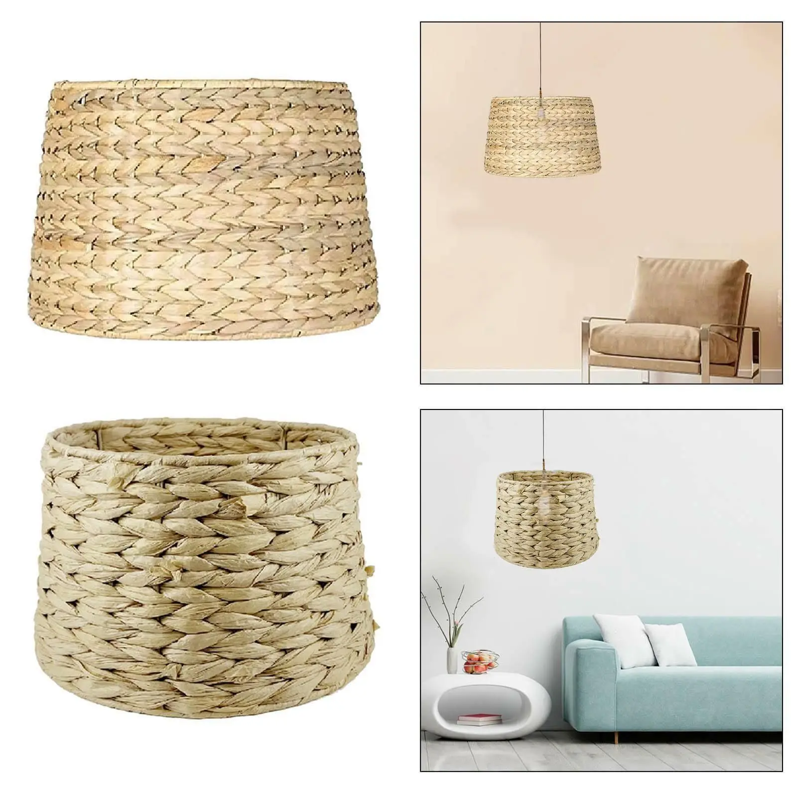 

Hot Lighting Cover for Bedroom Light Shade Handcraft Pendant Light Lamp Shade Rattan