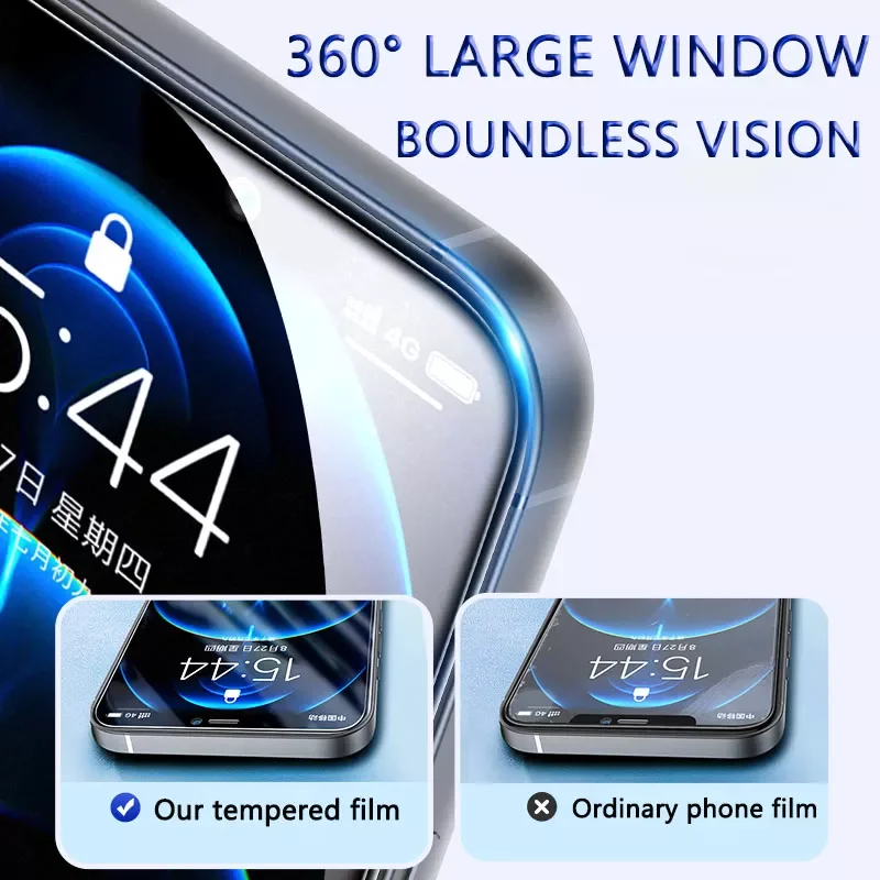 5PCS Tempered Glass For iPhone   Film Case