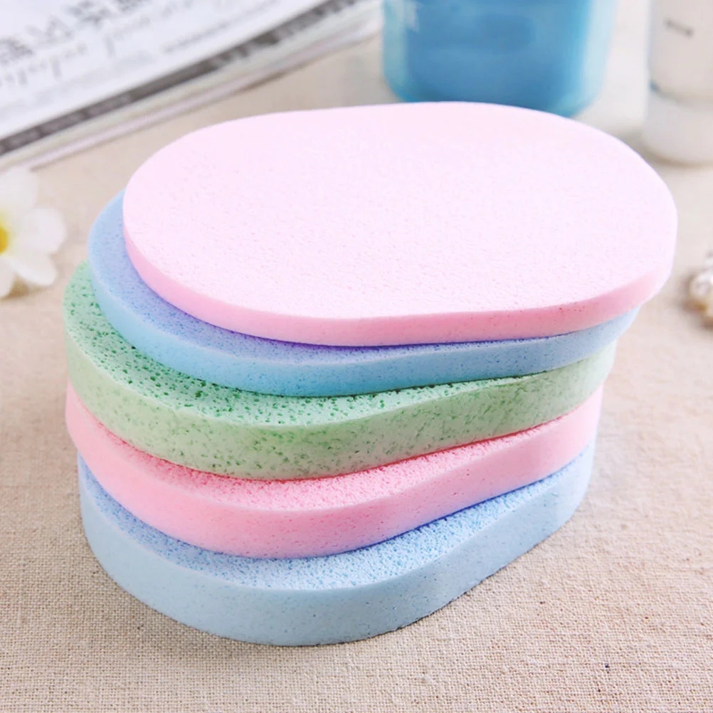 

Cleansing Powder Puff Compact Facial Sponge Reusable Face Scrubber Exfoliating Household Cleaner Portable