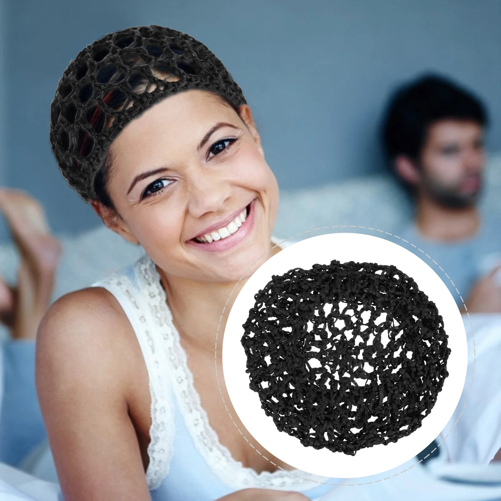 

4 шт., женские вязаные крючком сетки для волос