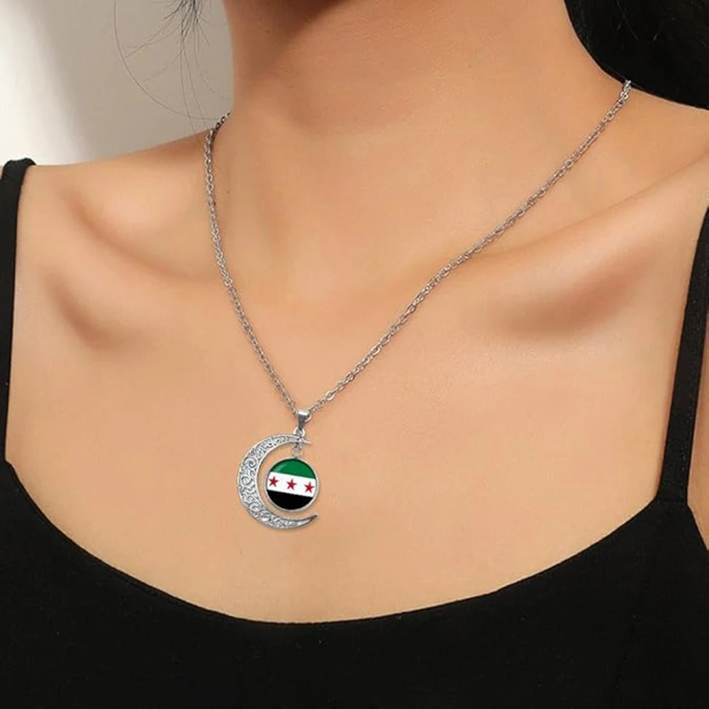 Оптовая продажа ожерелья с подвеской в виде карты Сирии ювелирные изделия из