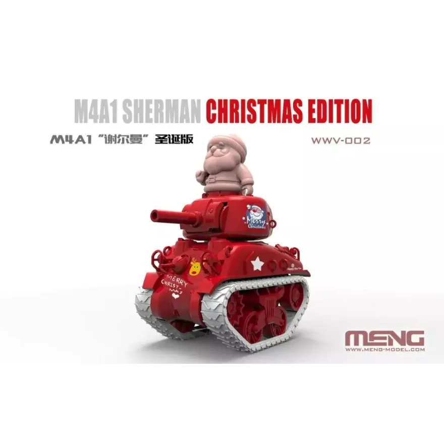 Пластиковая модель танка M4A1 Sherman Q Edition WWV-002, сборная модель, специальный рождественский подарок, MENG (art.: 3920cfbe751cc) - 3920cfbe751cc