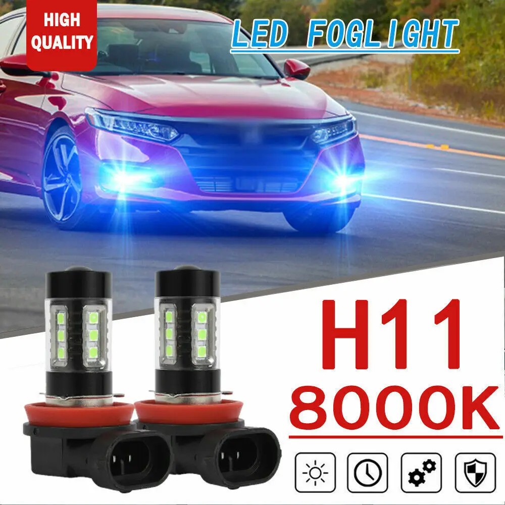 

Светодиодные противотуманные светильник 2X H11 Ice Blue 2000 лм для Honda Civic