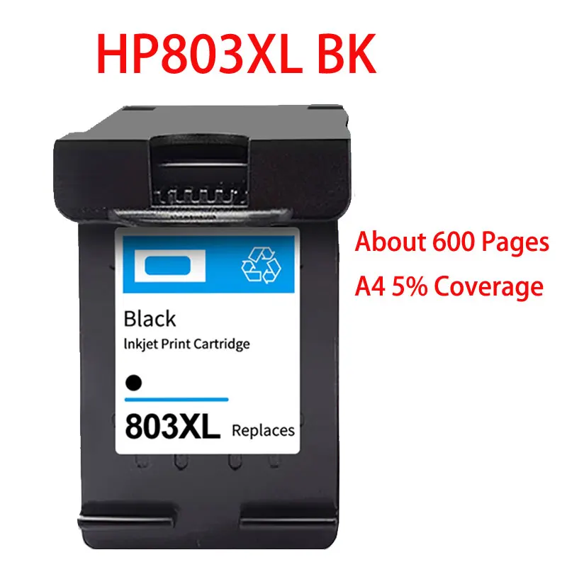 Фото Совместимый сменный картридж для принтеров HP803 HP803XL 803XXL DeskJet 1110 1111 1112 2130 2131 2132 2133 2134 2136 2138. №2