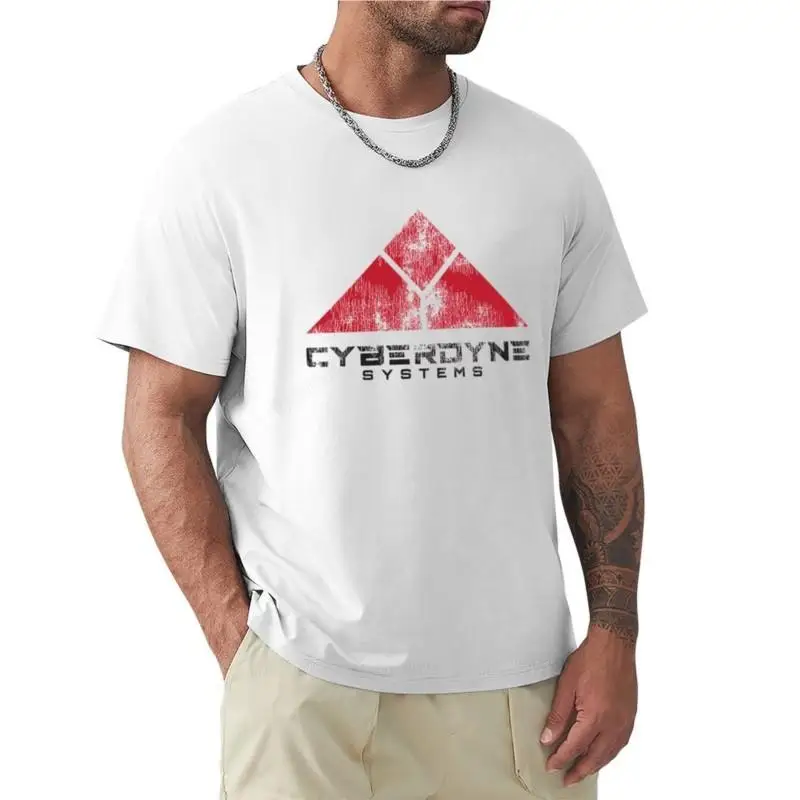 

Worn Cyberdyne Logo (Red) T-Shirt plus size t shirts black t shirt mens clothes black cotton mens t-shirt summer t-shirt men