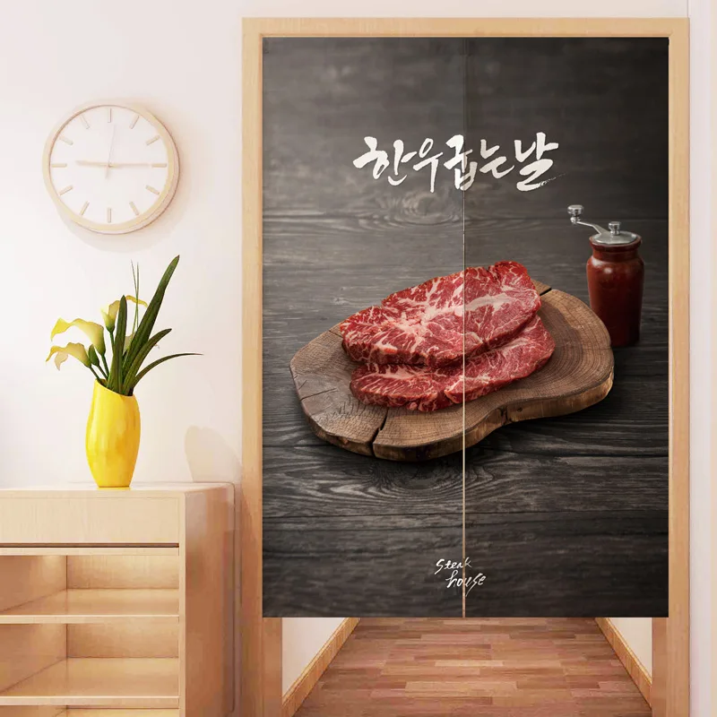 Настенный гобелен в корейском стиле дверная занавеска ткань для стейка ресторан