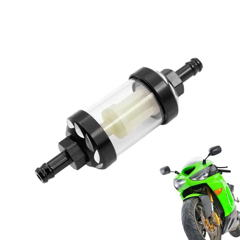 

Inline Oil Filter 6/8mm Glass Inline Filter Motorcycle Refitting Accessories Flexible Transparent Oil Filter Multi-use Retro