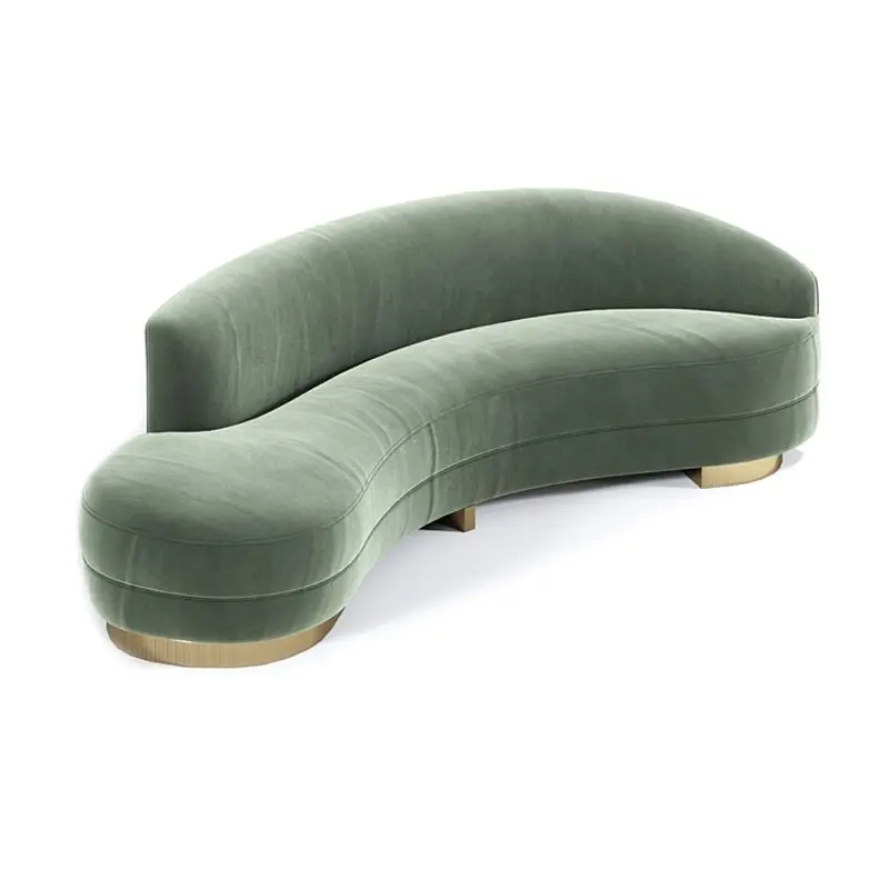 

Nordic Light Luxury Creative Arc Sofa Simple Designer Wedding Dress Shop Villa Beauty Shop Heterosexual Multi Person