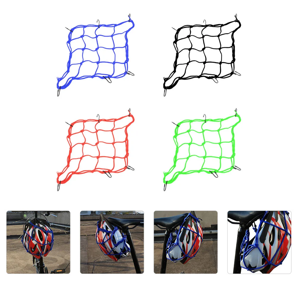 

Net Cargo Bike Motorcycle Luggage Elastic Motorbike Fuel Tank Fixed Netting Mesh Stretch Rear Bungee