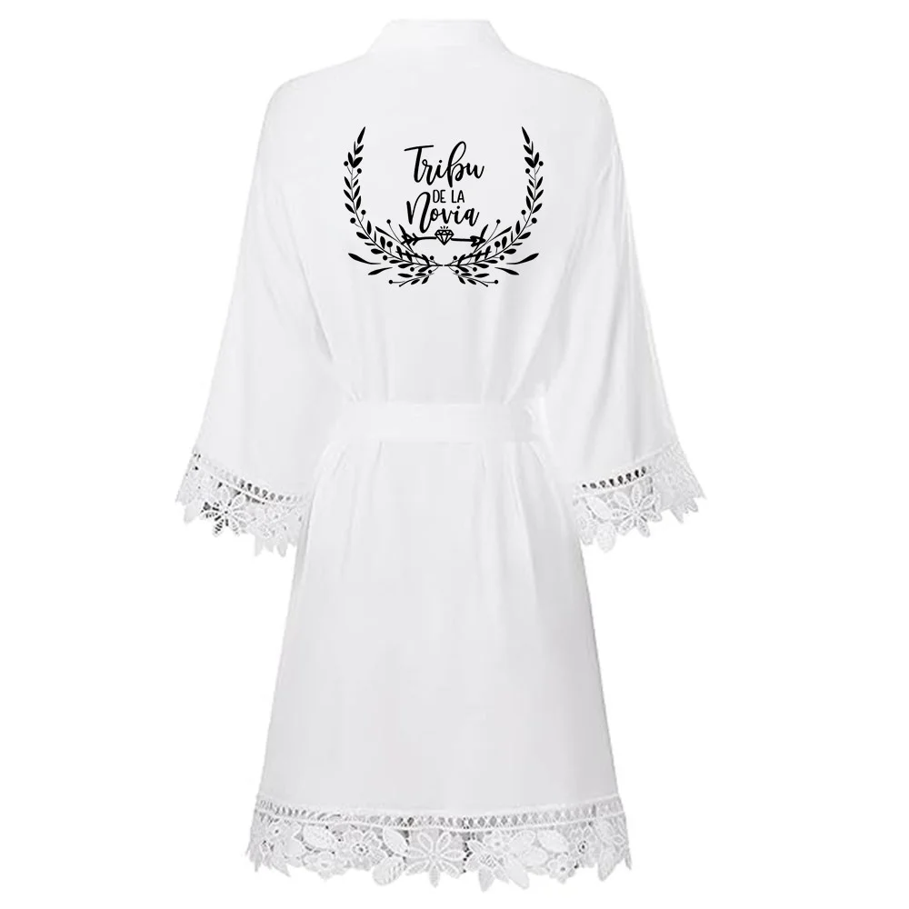 

Wedding Party Team Bride Robe Kimono Satin Pajamas Bridesmaid Bathrobe XKMH022