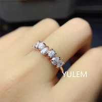 yulem 2022 fashion band moissanite ring for women jewelry engagement ring for wedding 925 silver birthday gift free ship