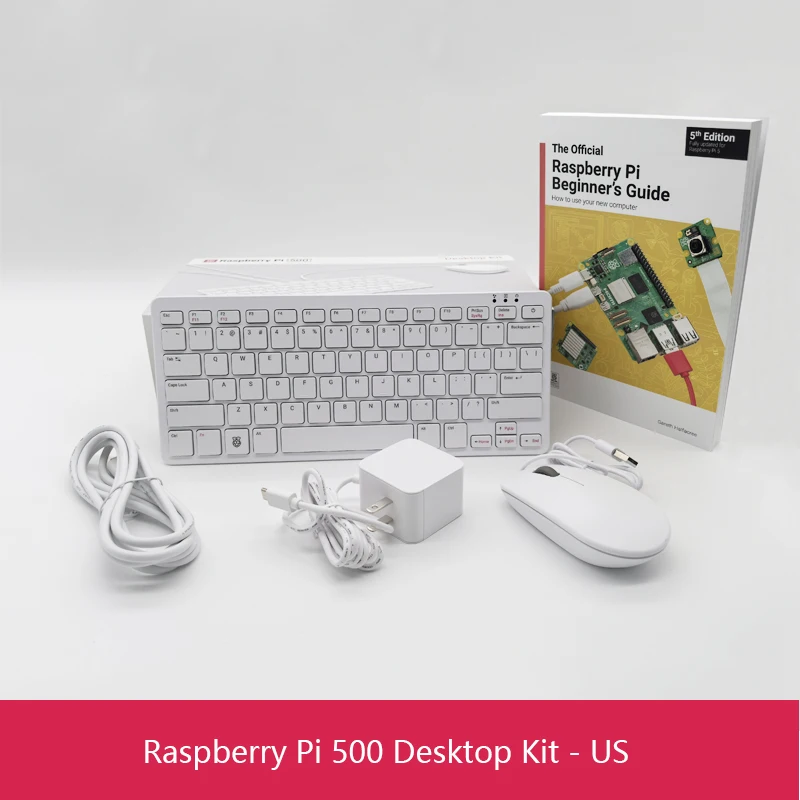 Официальная настольная клавиатура Raspberry Pi 500 опционально для макета США и