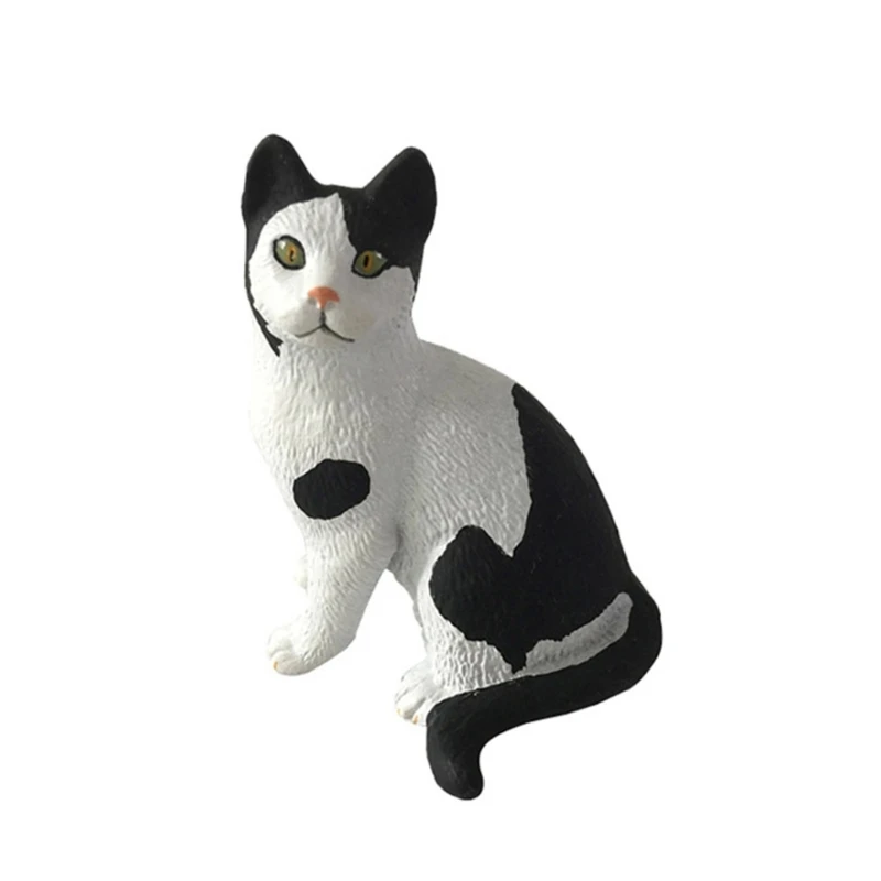 

5 Pcs Kitten Miniatures Desk Ornaments Cat Toy Birthday Gift Desk Decors