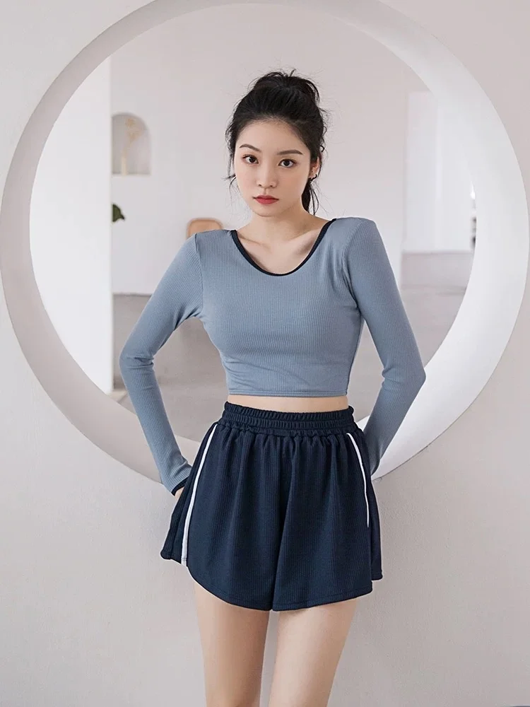 

Новинка 2023, женский купальник, Спортивная пляжная одежда, Женский костюм для серфинга с длинными рукавами, Танкини с подкладкой