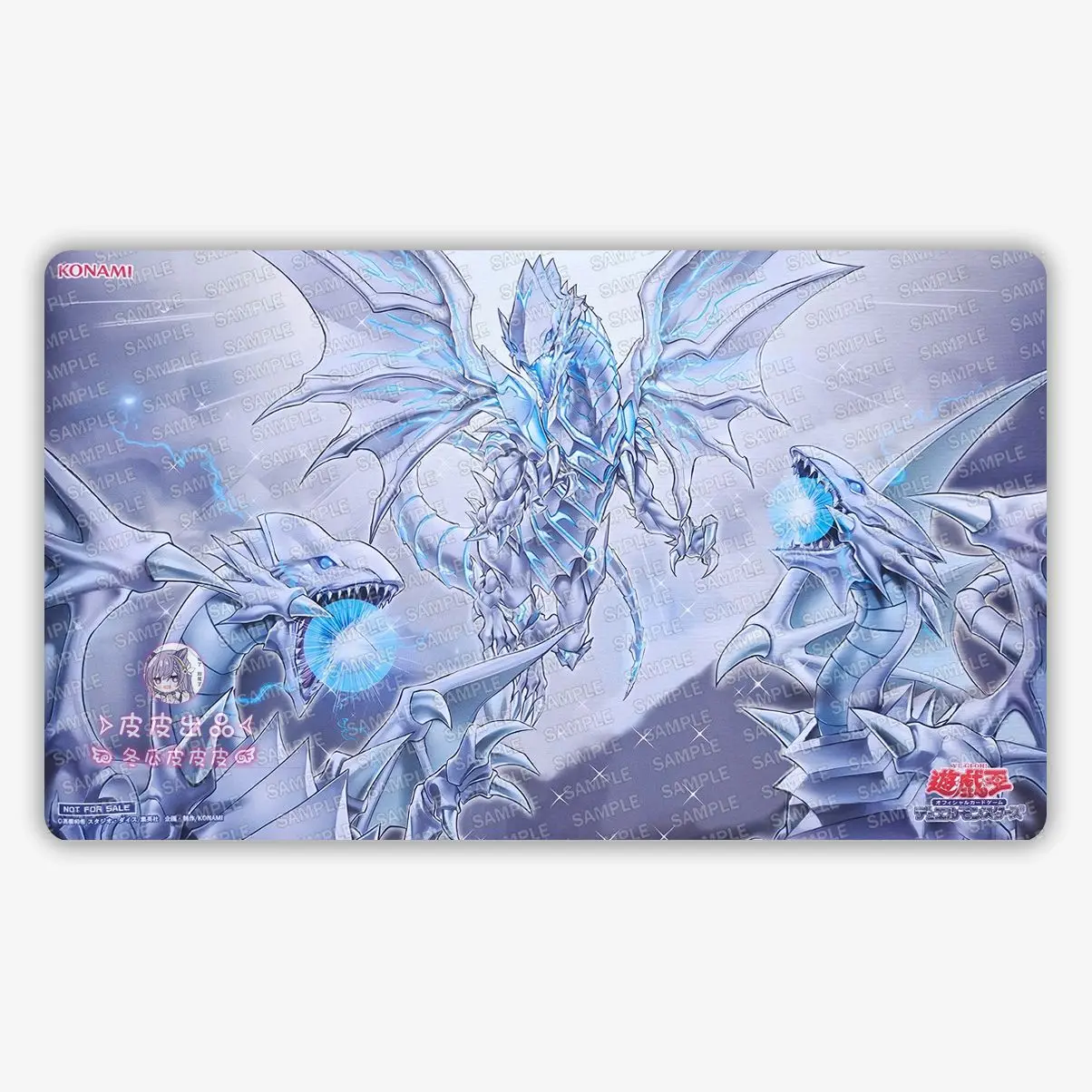 Фото 13 моделей Yu-Gi-Oh! Игровой коврик для карточных игр серии Blue-Eyes White Dragon, 600x350 мм, с сеткой для самостоятельной разметки, для одного игрока №2