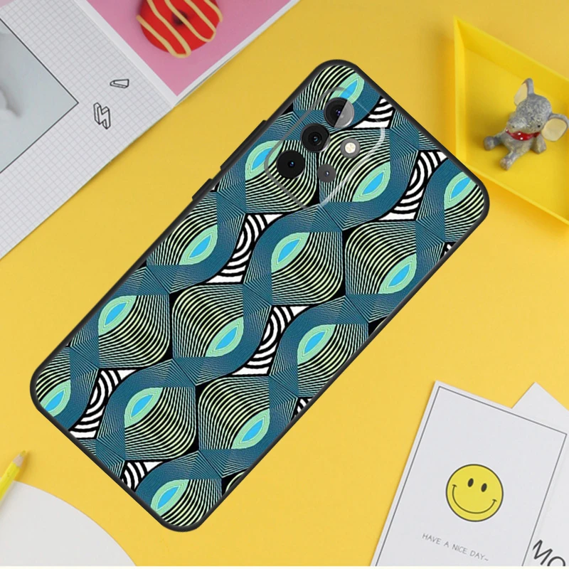 Африканский восковой тканевый чехол для телефона Samsung Galaxy A53 A33 A13 A12 A32 A52 A14 A34 A54 A15