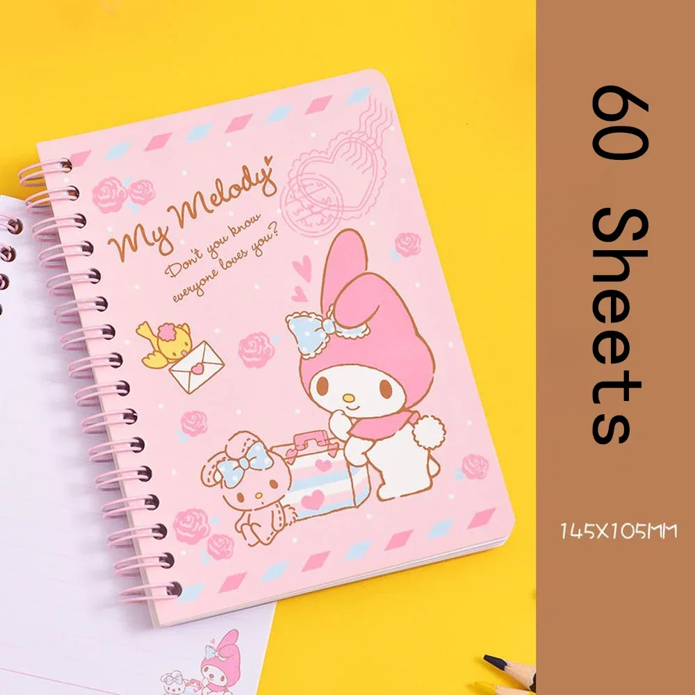 Sanrio серия Hello Kitty Melody Kuromi Cinnamoroll детский блокнот наклейка Блокнот Kawaii Мультфильм