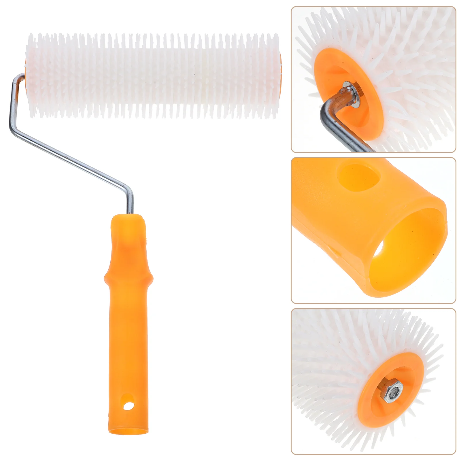 

Roller Self Leveling Spiked Cement Floor Nail Brush Screeding Compound Trim Foam Manual Silicone