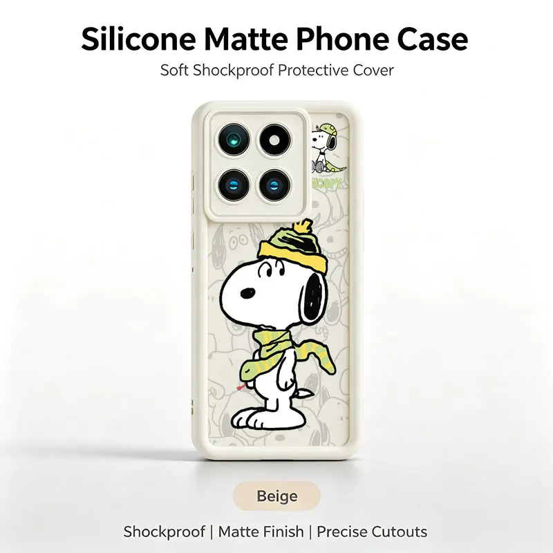 Симпатичный противоударный чехол для телефона с изображением S-Snoopys для Xiaomi 11 12 14T 15T Ultra POCO X3 X5 X6 M6 C65 Redmi 13C 14C 15 A7 Pro A4 A5 (art.: 3920dc7f2ff22) - 3920dc7f2ff22