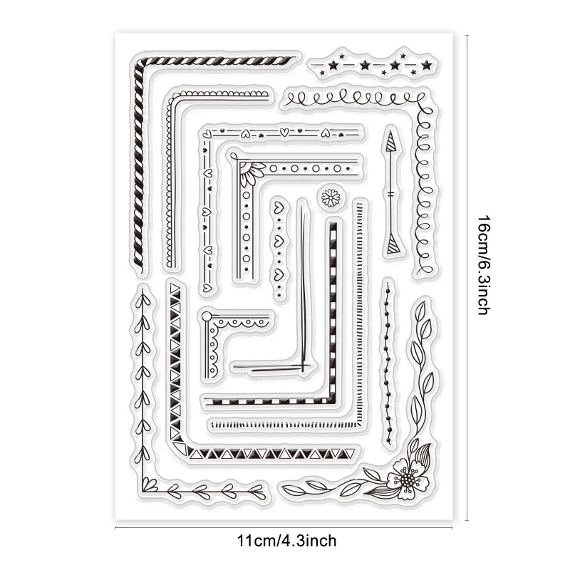 

Прозрачные силиконовые штампы для календаря