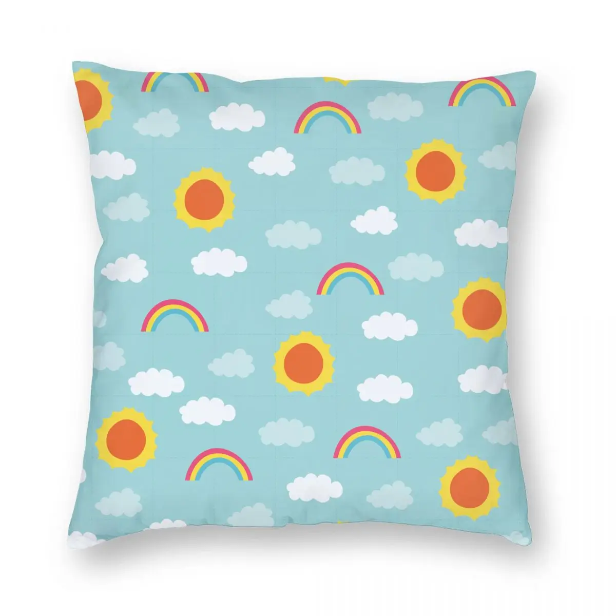 

Stars Astronaut Cute Sun Cloud Pillowcase Printed Fabric Cushion Cover Gift Pillow Case Cover Car Square 40*40cm