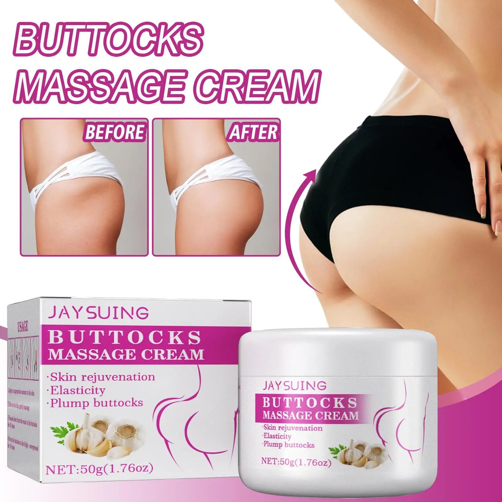 

Natural Buttock Enlargement Cream Sexy Hip Butt Enhancement Lift Up Enlarge Butt Plant Extract Effective Body Lotion