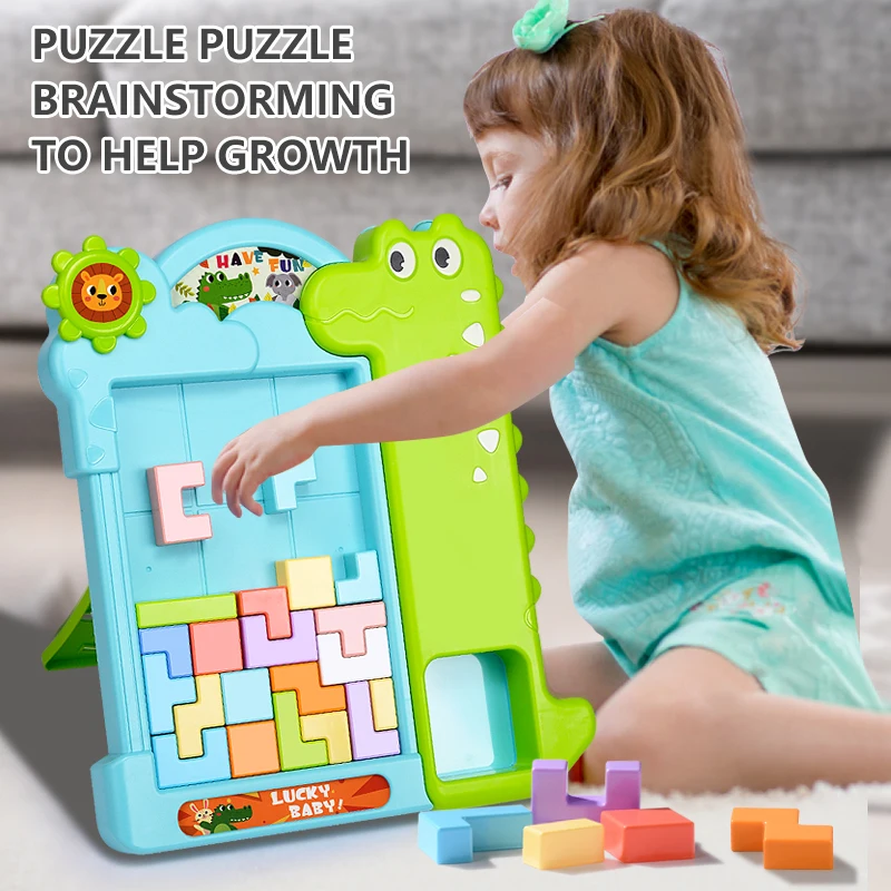 

Красочный 3D пазл, деревянные Математические Игрушки, кубик, игра для детей, детская игра, волшебные формы, пазл, обучающая игрушка для детей