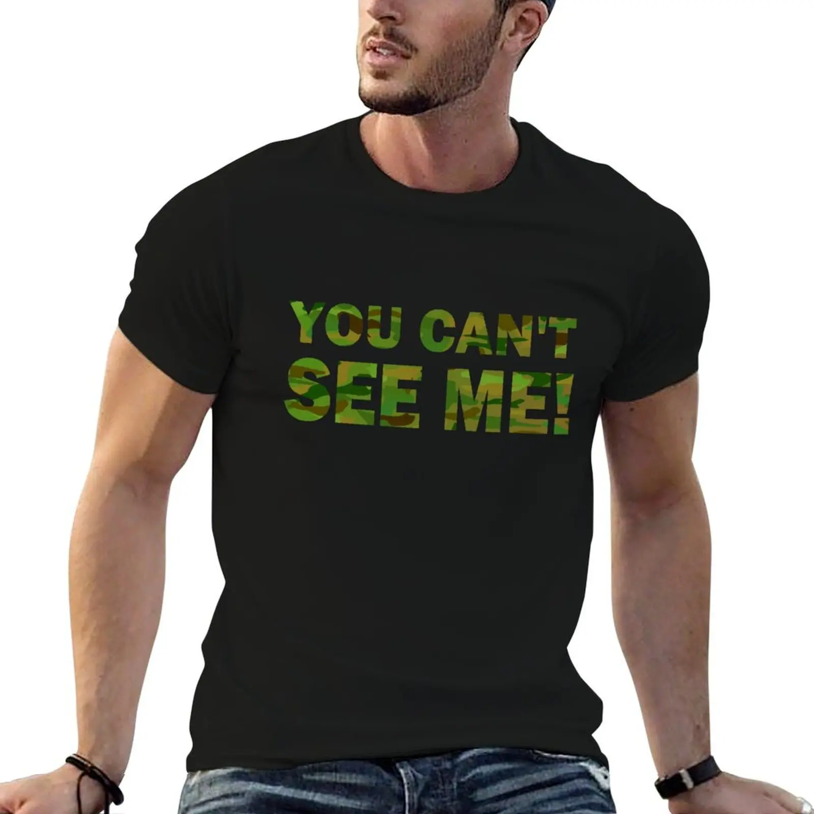 Фото Футболка U Can't See Me Camo из мягкого легкого хлопка №1