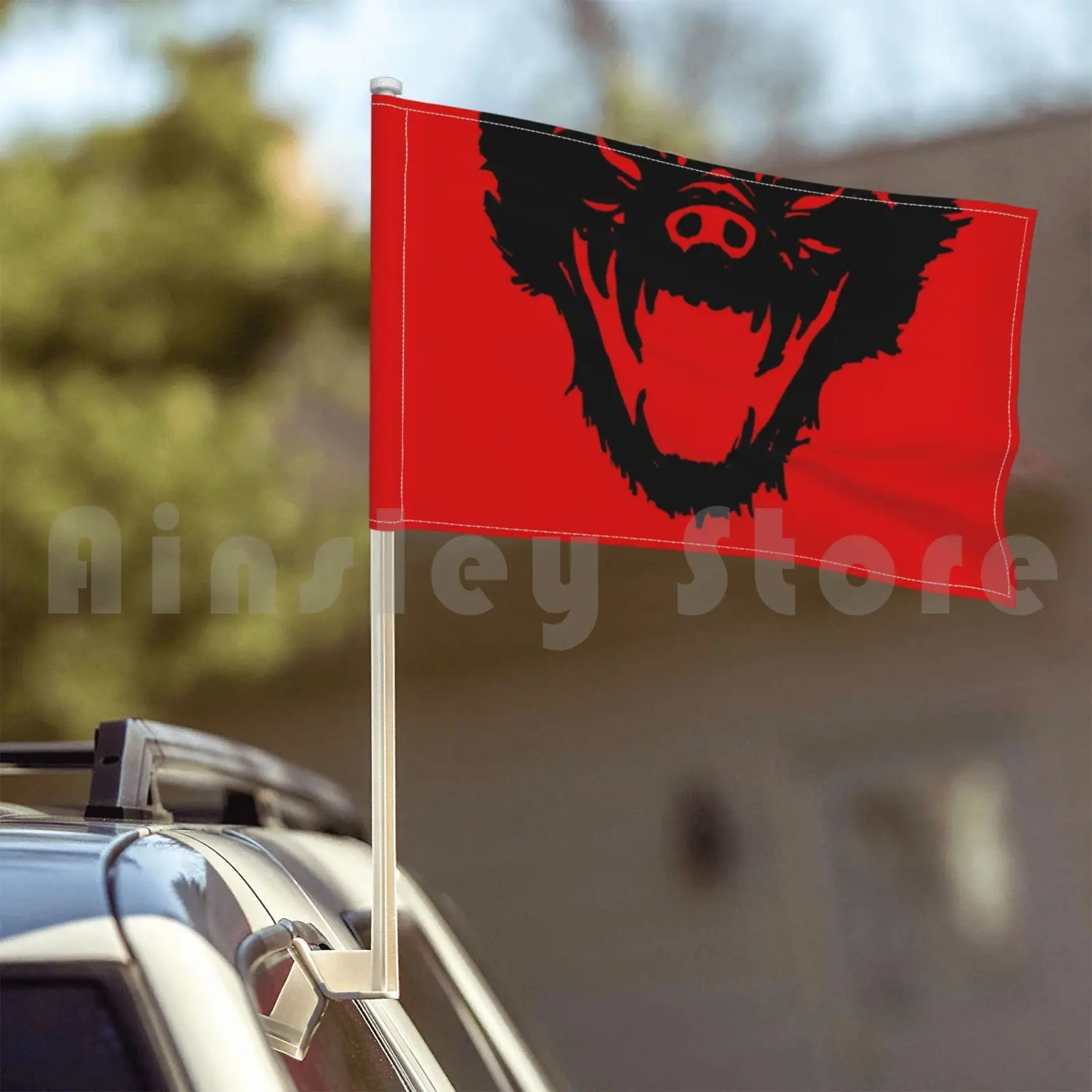 Гиенс (черный) флаг автомобиля печать на заказ 12 обезьян гиена гиены армия
