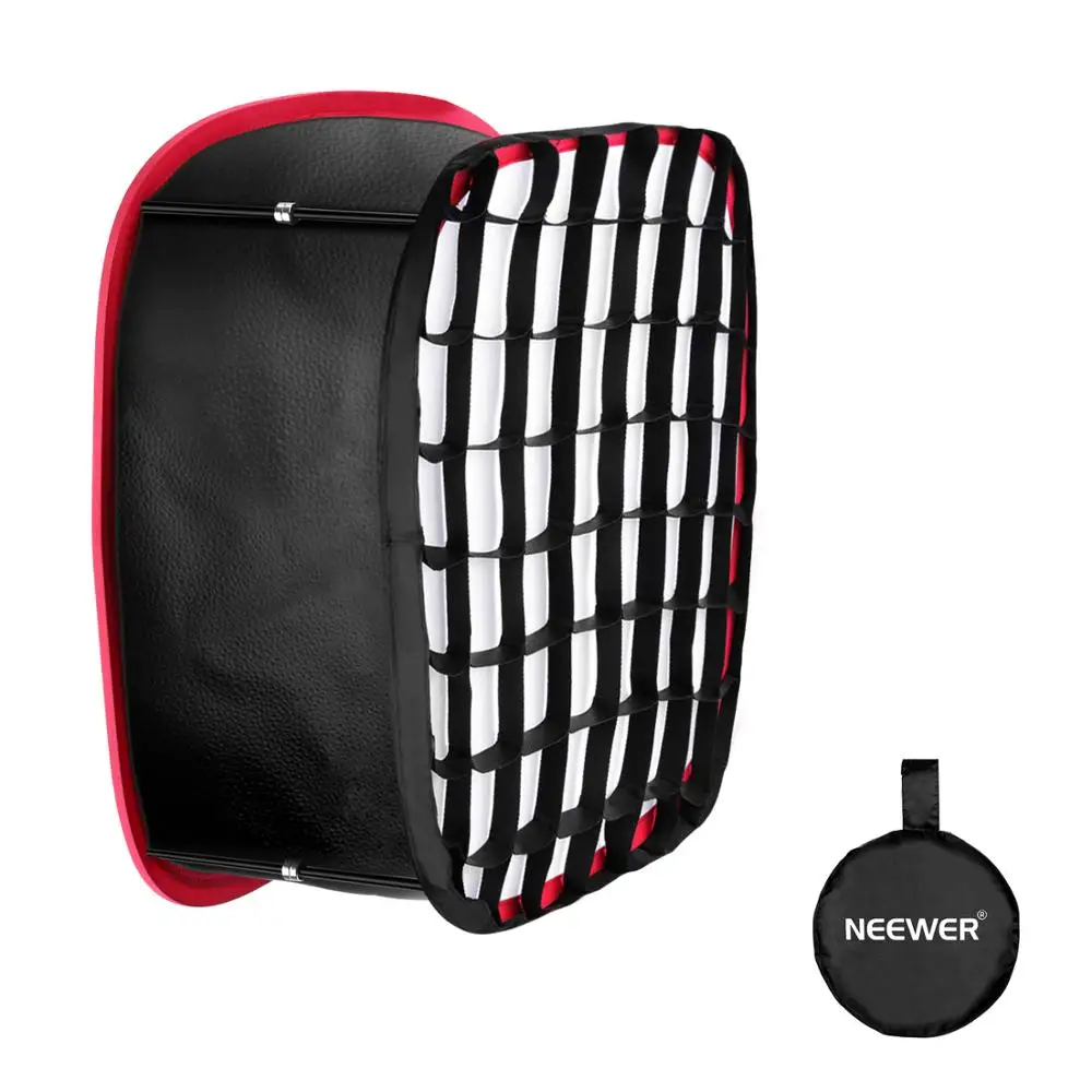 

Neewer Collapsible Softbox With Strap Attachment, Grid And Carrying Bag Compatible With Neewer 480/660/530 LED Light Panels