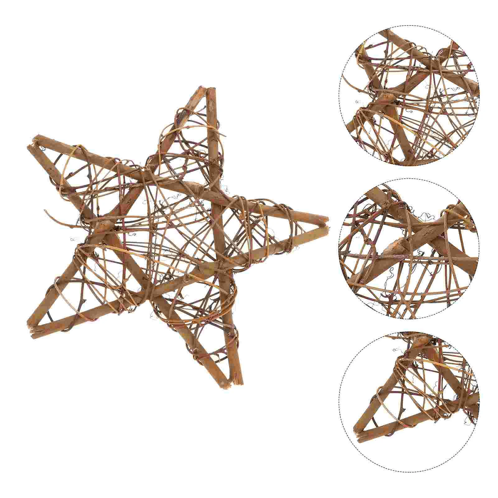 

Wreath Rattan Diy Star Vine Door Garland Ring Grapevine Wicker Frame Crafts Natural Base Wreaths Floral Branchhoop Stars