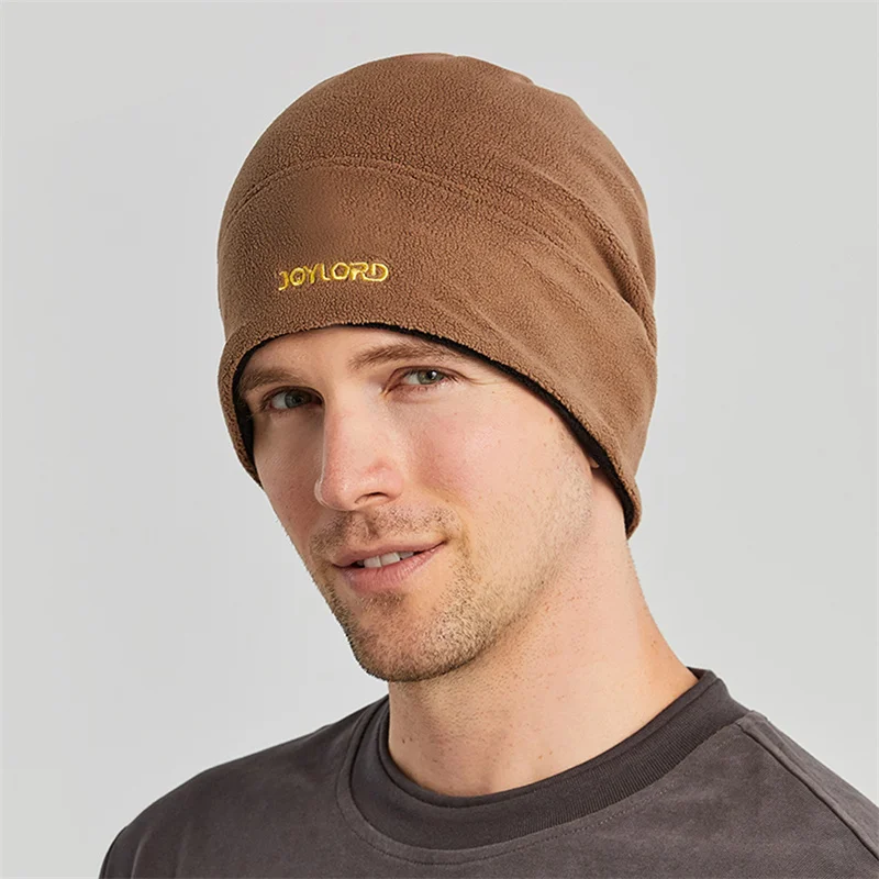 

New Autumn Winter Hats Men's Versatile Double Sided Warm Fashion Hats Plus Velvet To Keep Warm And Windproof Monochrome Scarf