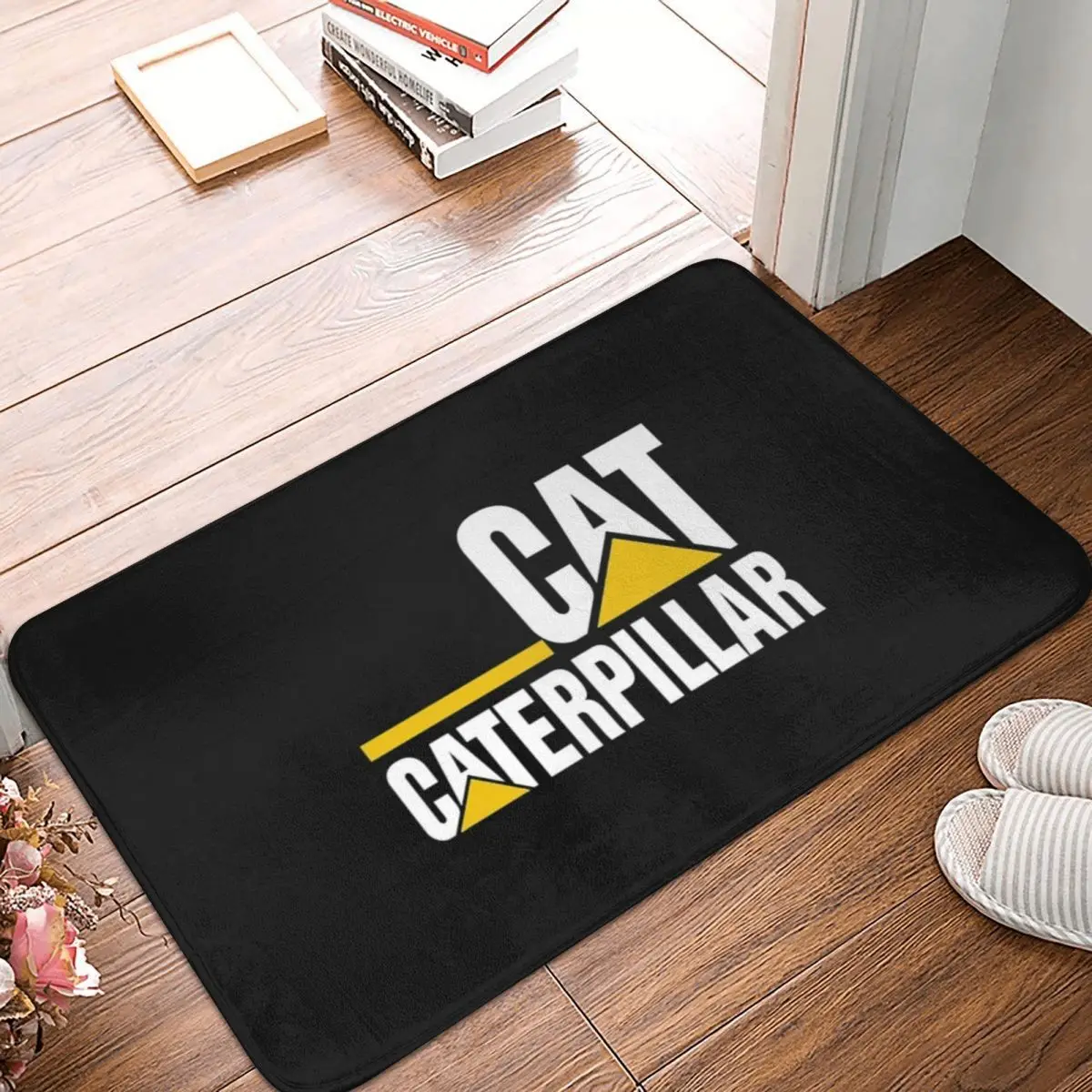 

Cat-caterpillar Logo (1) Doormat Polyester Floor Mat Dust-proo Carpet Kitchen Entrance Home Rugs Mats Bedroom Anti-slip Footpad