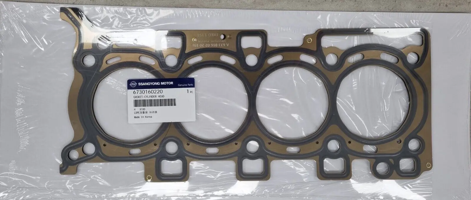 Оригинальная прокладка головки блока цилиндров для дизеля TIVOLI +D16DF # 6730160220