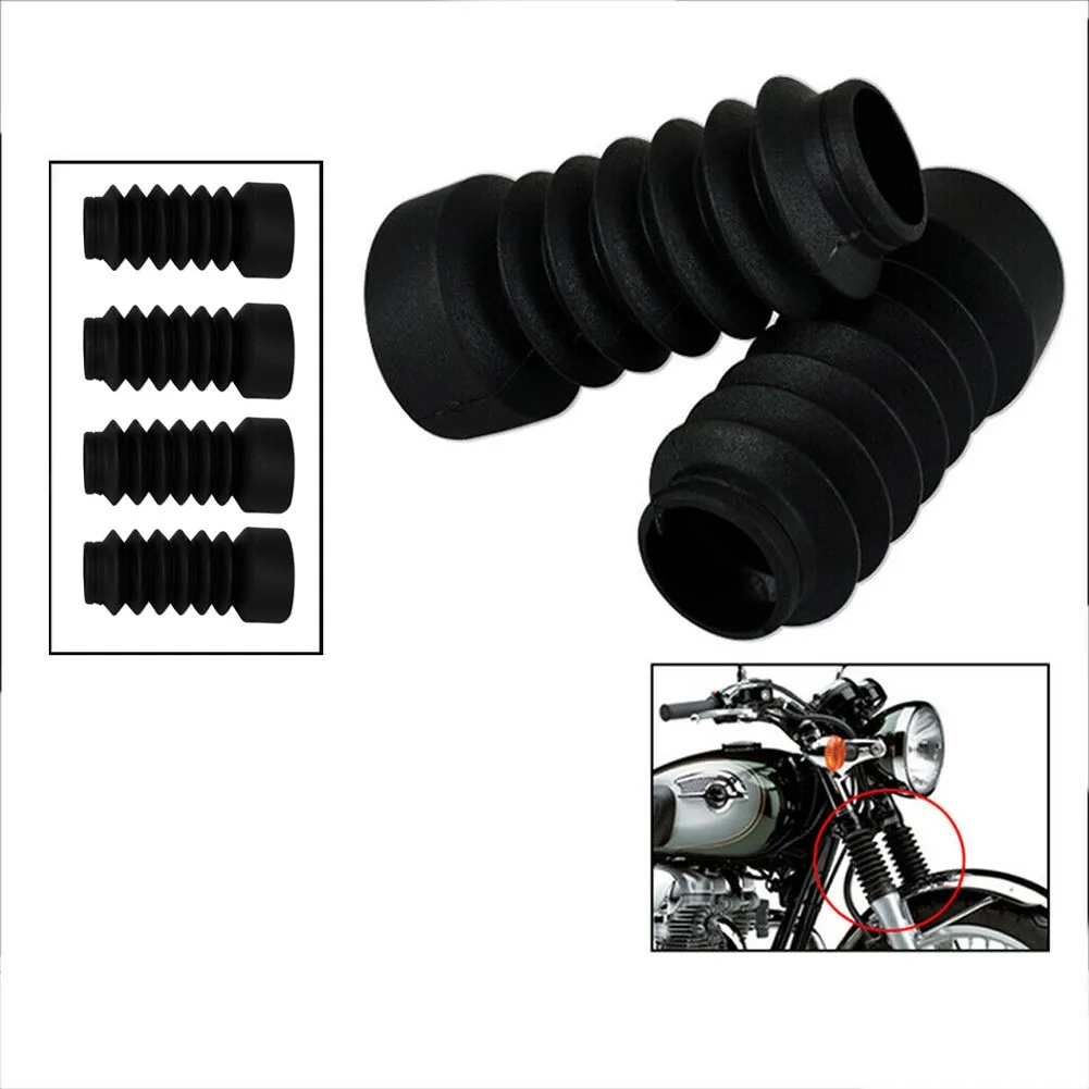 

Special Durable High-Quality Rubber Cover Front Fork Kits Motorcycle 1 Pair 103mm Long Dust Cover Gaiters Boots