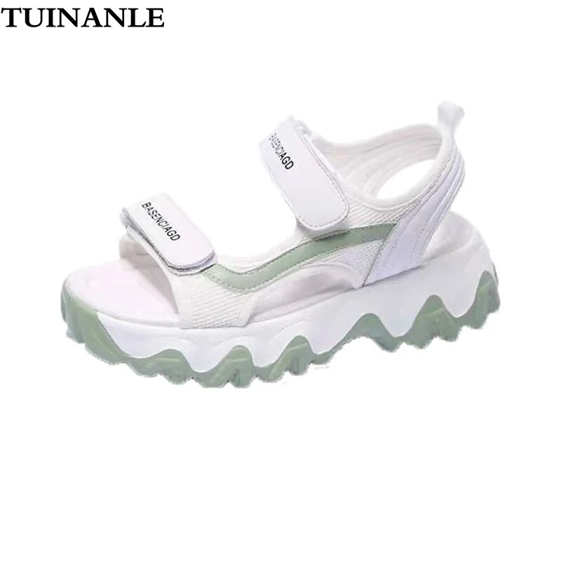 

TUINANLE Women's Sandals Fashion Thick Soled Non Slip Comfortable Gladiator Sandals Seaside Beach Sandalias for Summer Shoes