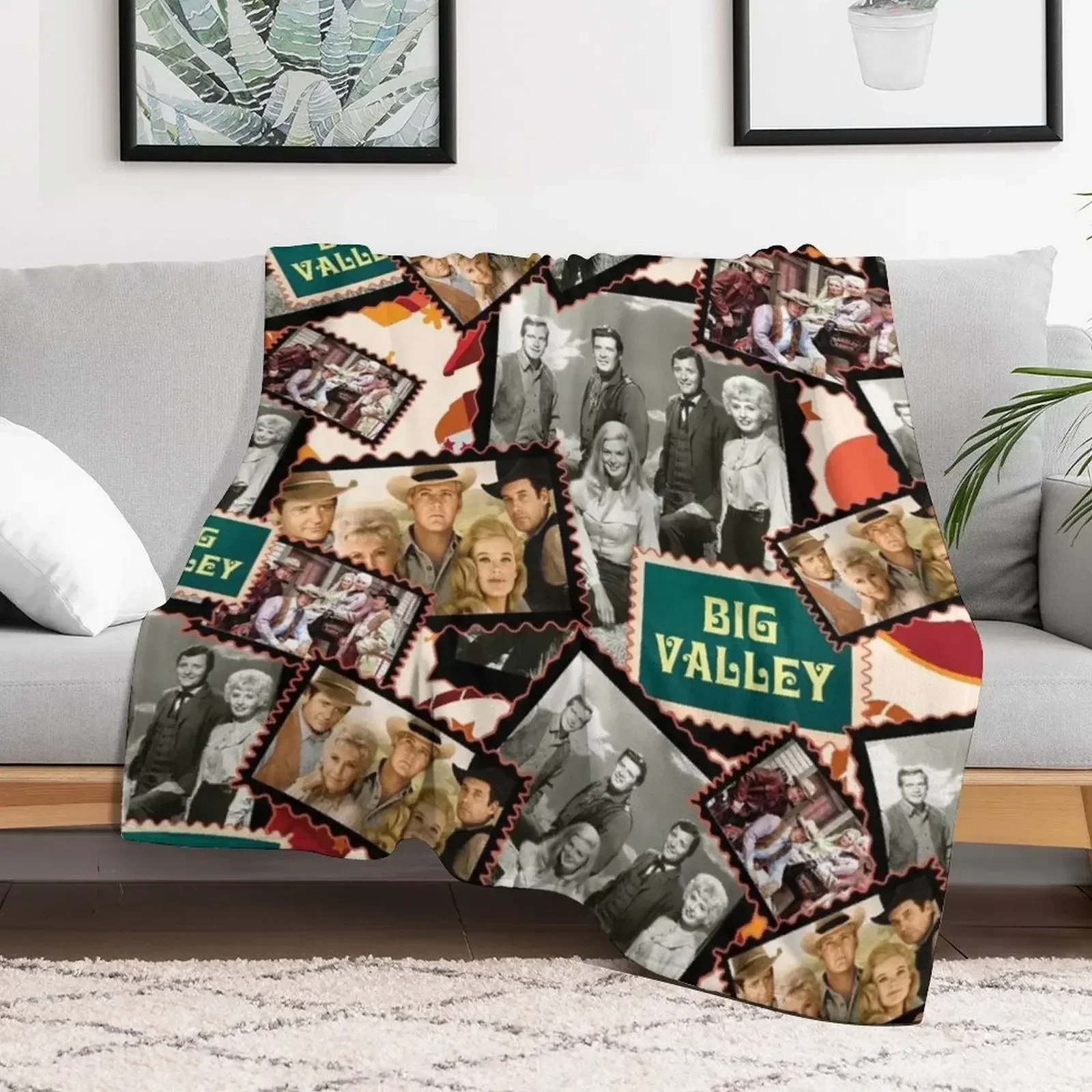 Большая долина Ранчо Баркли на Диком Застере серия 1960-х годов Пледы Зимние