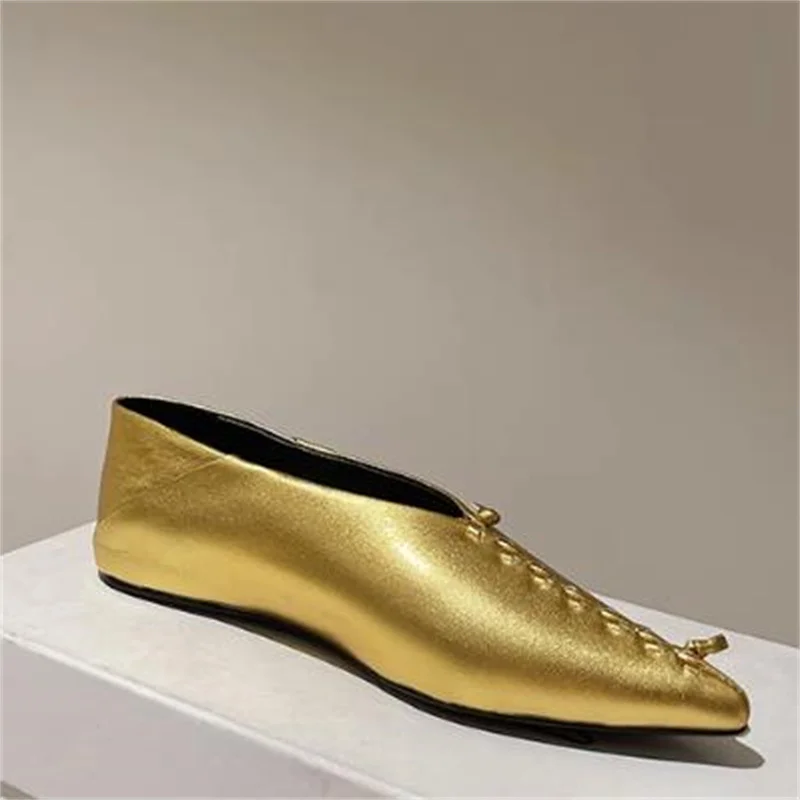 

Женские туфли с острым носком, на Плоском Каблуке