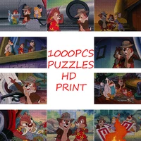 1000pcs puzzles disney chip n dale cartoon image paper jigsaw puzzle game chipmunk pictures for kids teens like friends gift
