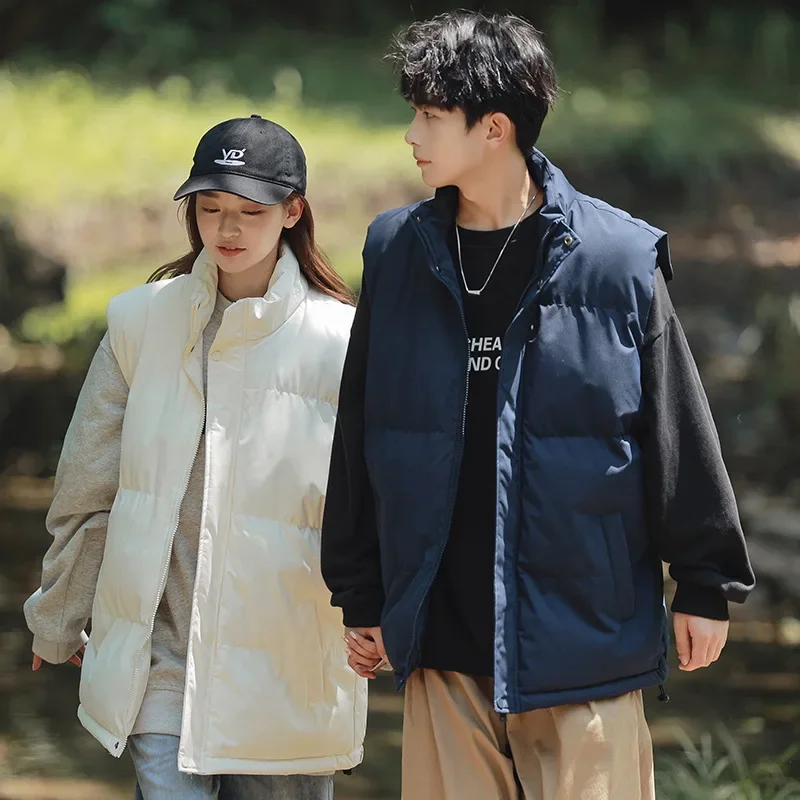 Мужская хлопковая куртка с воротником-стойкой свободного покроя Осень-зима 2024