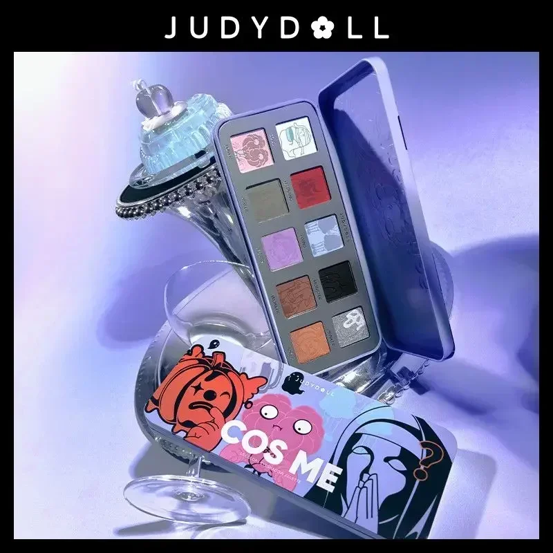 Judydoll Halloween Limited 10 цветов пластина для теней век фиолетовый синий темный ретро
