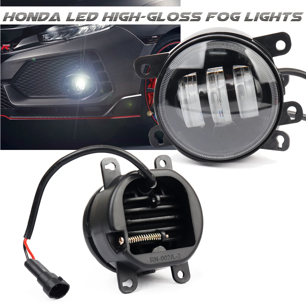 

2 PCS LED High-gloss fog Lights H11 12V for Honda Civic Type R (FK) 2017 2018 2019