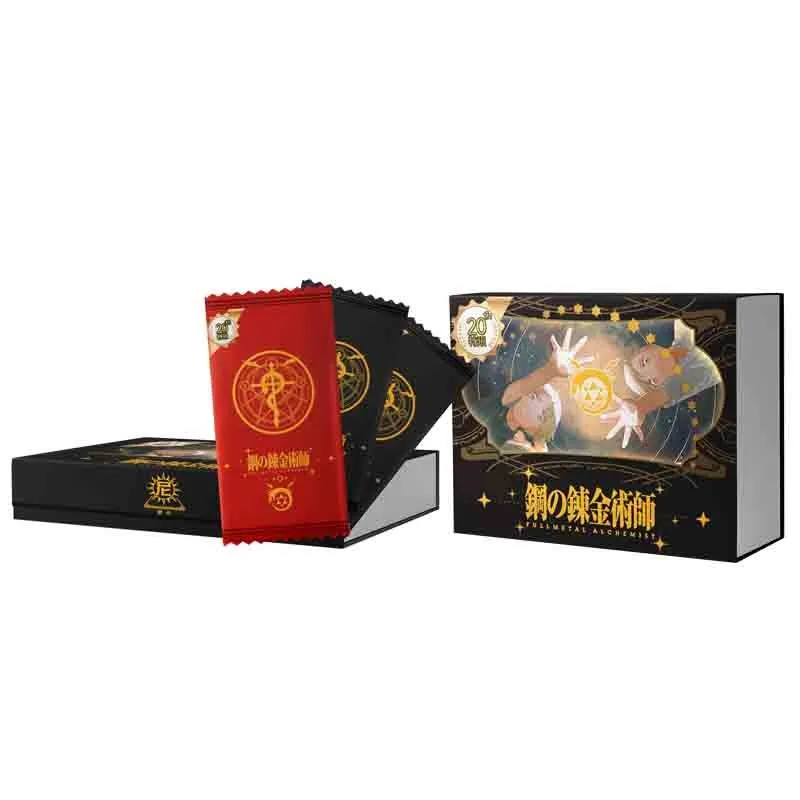 

Wholesales FULLMETAL ALCHEMIST Box Collection Cards Case Booster Rare Anime Playing Game Cards